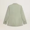 Giacca blazer da donna in lana verde salvia Giacca blazer da donna in lana verde salvia
