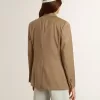 Giacca doppiopetto da donna grigio tortora Giacca doppiopetto da donna grigio tortora