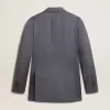 Giacca doppiopetto da donna in azzurro