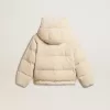 Giacca imbottita in ecopiuma con chiusura zip e cappuccio
