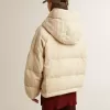 Giacca imbottita in ecopiuma con chiusura zip e cappuccio
