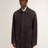 Giacca in denim da uomo con dettagli consumati e collo in pelle Giacca in denim da uomo con dettagli consumati e collo in pelle