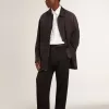 Giacca in denim da uomo con dettagli consumati e collo in pelle Giacca in denim da uomo con dettagli consumati e collo in pelle