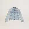 Giacca leggera in denim con ricami Giacca leggera in denim con ricami