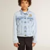 Giacca leggera in denim con ricami Giacca leggera in denim con ricami