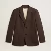 Giacca sartoriale da uomo in lana vergine grigio antracite Giacca sartoriale da uomo in lana vergine grigio antracite