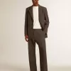 Giacca sartoriale da uomo in lana vergine grigio antracite Giacca sartoriale da uomo in lana vergine grigio antracite