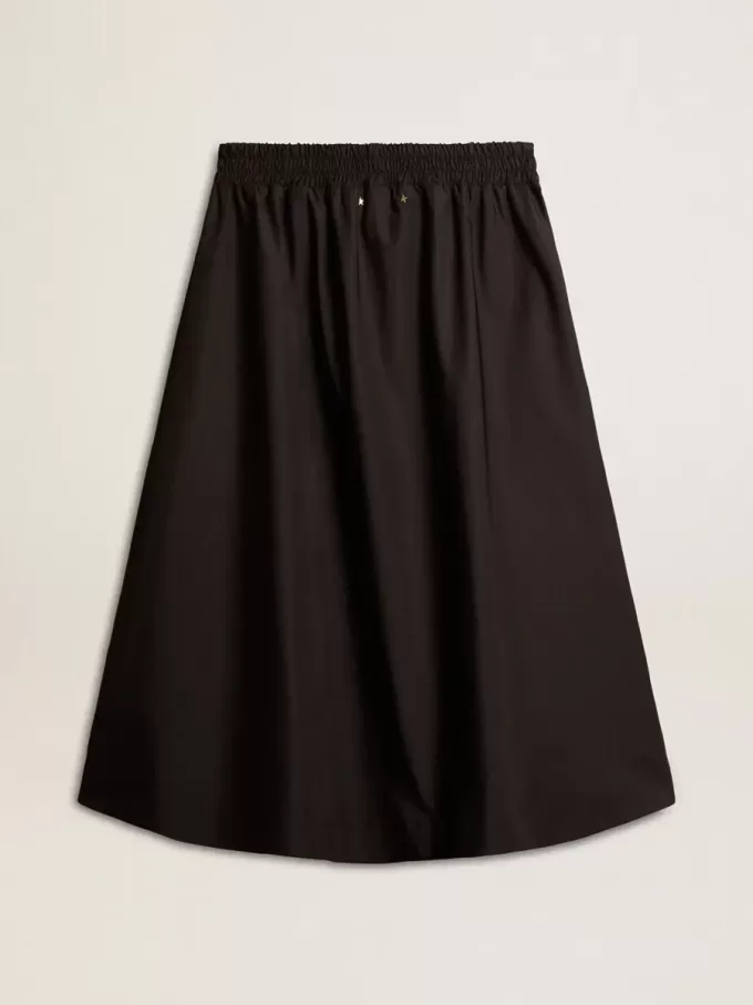 Gonna svasata in nylon tecnico nero