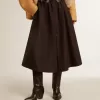 Gonna svasata in nylon tecnico nero