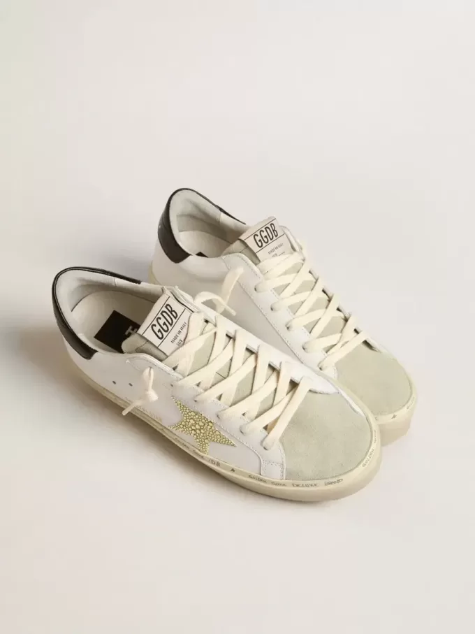 Hi Star con stella in cristallo Swarovski e linguetta nera sul tallone