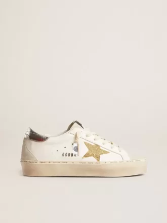 Hi Star con stella in cristallo Swarovski e linguetta sul tallone in pelle argentata