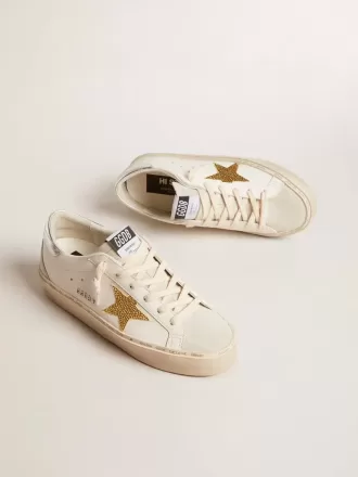 Hi Star con stella in cristallo Swarovski e linguetta sul tallone in pelle argentata