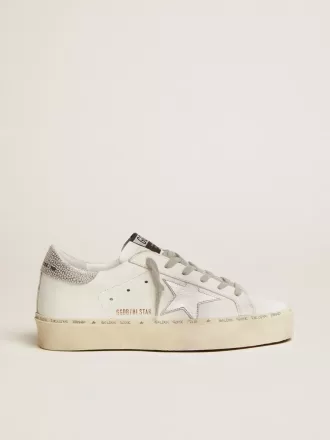 Hi Star da donna con stella e tacco metallizzato argento