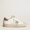 Hi Star da donna con stella glitterata argento e linguetta sul tallone in nabuk grigio tortora