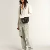 Hi Star da donna con stella glitterata argento e linguetta sul tallone in nabuk grigio tortora