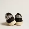 Hi Star da donna in pelle nera con tallone argentato glitterato Hi Star da donna in pelle nera con tallone argentato glitterato