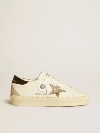 Hi Star LTD con stella in cristallo Swarovski e linguetta sul tallone in pelle nera