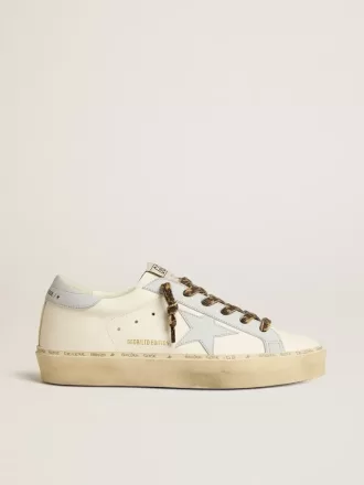Hi Star LTD in pelle con stella e linguetta sul tallone in pelle azzurra