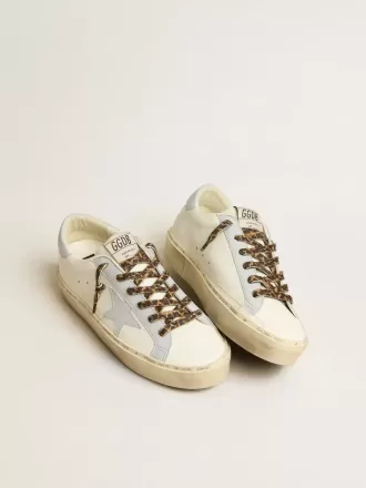 Hi Star LTD in pelle con stella e linguetta sul tallone in pelle azzurra