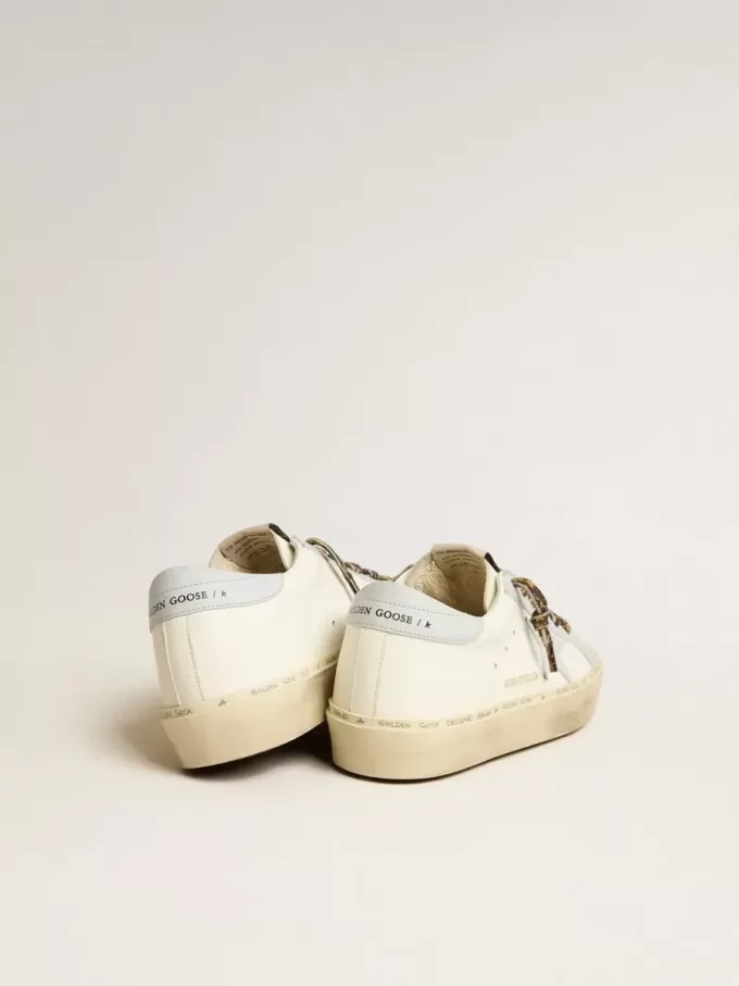 Hi Star LTD in pelle con stella e linguetta sul tallone in pelle azzurra