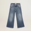 Jeans a gamba larga in denim blu medio Jeans a gamba larga in denim blu medio