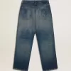 Jeans da uomo loose fit lavaggio medio CNY