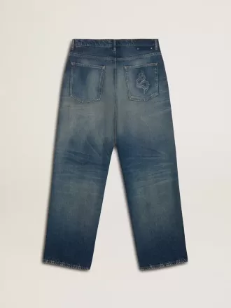 Jeans da uomo loose fit lavaggio medio CNY
