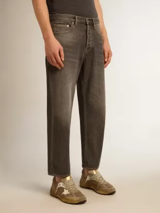 Jeans da uomo neri effetto stonewashed Jeans da uomo neri effetto stonewashed