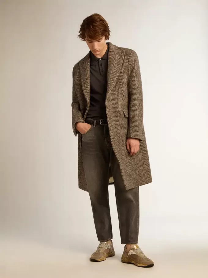 Jeans da uomo neri effetto stonewashed Jeans da uomo neri effetto stonewashed