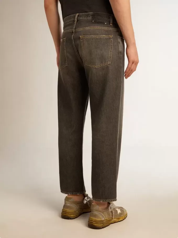 Jeans da uomo neri effetto stonewashed Jeans da uomo neri effetto stonewashed