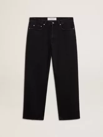 Jeans da uomo neri monolavaggio