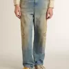 Jeans da uomo slavati e consumati Jeans da uomo slavati e consumati
