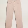 Jeans da uomo tinti di rosa