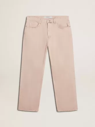 Jeans da uomo tinti di rosa Jeans da uomo tinti di rosa