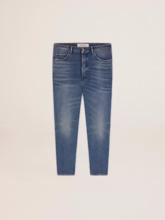 Jeans slim fit da uomo con lavaggio medio