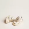 June Junior in nappa e inserti in pelle metallizzata con stella glitterata June Junior in nappa e inserti in pelle metallizzata con stella glitterata