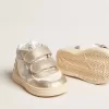 June Junior in nappa e inserti in pelle metallizzata con stella glitterata June Junior in nappa e inserti in pelle metallizzata con stella glitterata