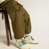 Junior Ball Star con stella turchese e linguetta sul tallone in pelle scamosciata verde Junior Ball Star con stella turchese e linguetta sul tallone in pelle scamosciata verde