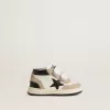 Junior June in nappa con inserti in pelle scamosciata e stella in pelle nera Junior June in nappa con inserti in pelle scamosciata e stella in pelle nera