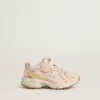 Junior Lightstar in pelle rosa e mesh con stella in pelle rosa