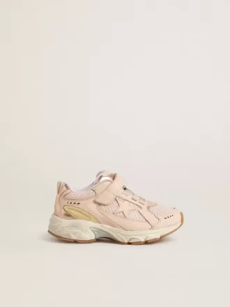 Junior Lightstar in pelle rosa e mesh con stella in pelle rosa