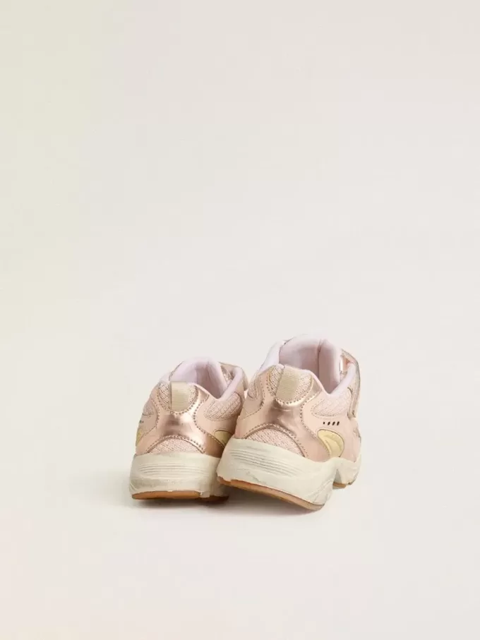 Junior Lightstar in pelle rosa e mesh con stella in pelle rosa