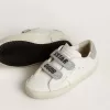 Junior Old School con linguetta sul tallone e cinturini in cristallo Swarovski argento