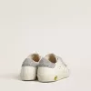 Junior Old School con linguetta sul tallone e cinturini in cristallo Swarovski argento