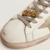Lacciatura maschile con clip color oro antico e scritte dorate