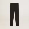 Leggings neri da bambina con stelle bianche sui lati Leggings neri da bambina con stelle bianche sui lati
