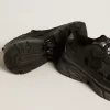 Lightstar da uomo con tomaia in pelle nera e mesh e stella nera