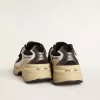 Lightstar da uomo in pelle bianca e mesh nero con stella in TPU nero