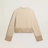 Maglione boxy da donna in lana con decorazioni in cristallo hotfix Maglione boxy da donna in lana con decorazioni in cristallo hotfix