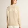 Maglione da donna beige con scritta “Golden” sul retro Maglione da donna beige con scritta “Golden” sul retro